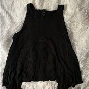 Black forever 21 open back tank top